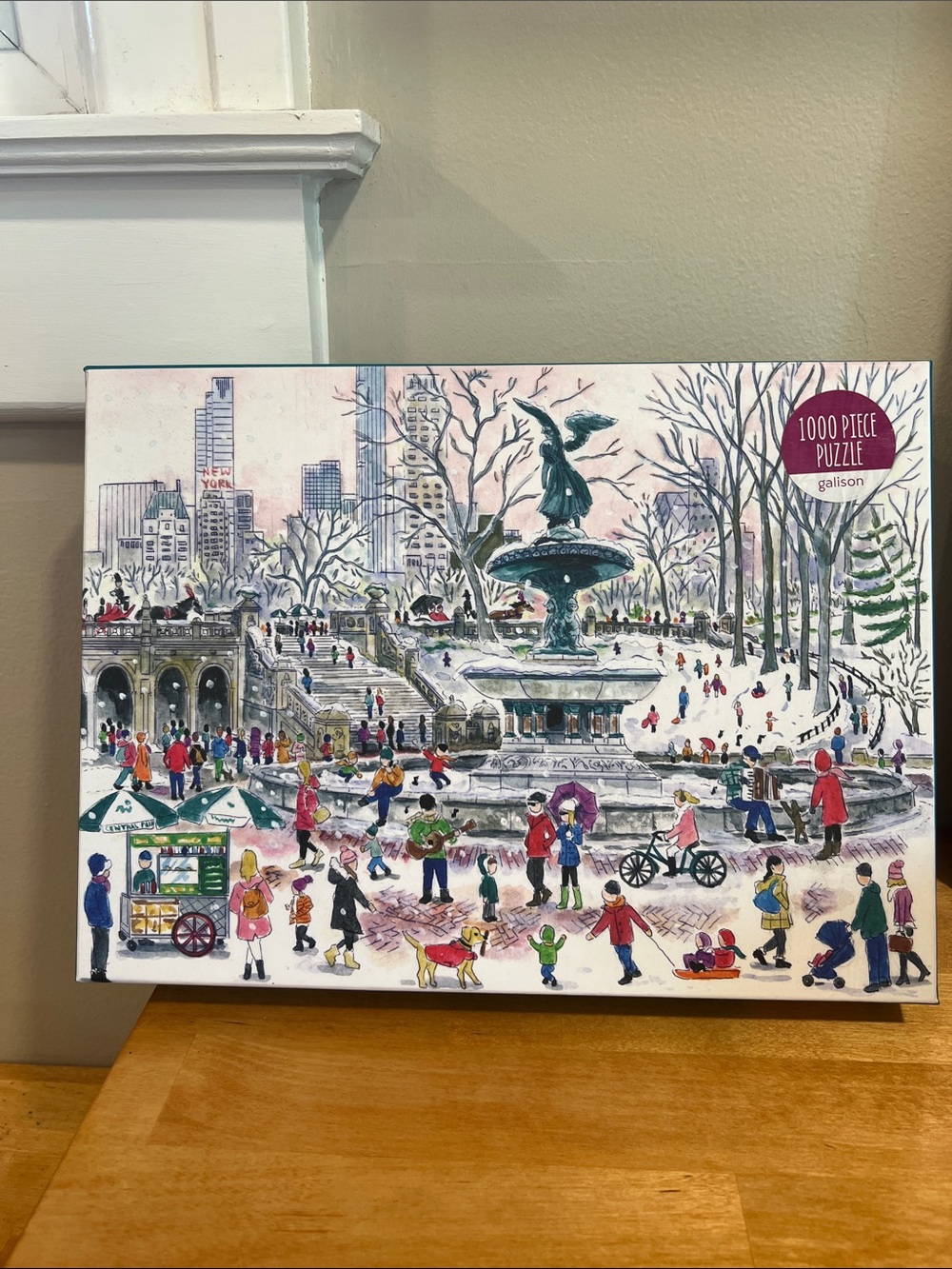 NWT Galison Bethesda Fountain Puzzle by Michael Storrings - 1000 pieces